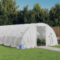 vidaXL Gewächshaus mit Stahlrahmen Weiß 96 m² 24x4x2 m vidaXL Gewächshaus mit Stahlrahmen Weiß 96 m² 24x4x2 m