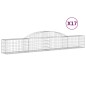 vidaXL Gabionen mit Hochbogen 17 Stk. 300x30x40/60 cm Verzinktes Eisen vidaXL Gabionen mit Hochbogen 17 Stk. 300x30x40/60 cm Verzinktes Eisen