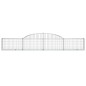 vidaXL Gabionen mit Hochbogen 17 Stk. 300x30x40/60 cm Verzinktes Eisen vidaXL Gabionen mit Hochbogen 17 Stk. 300x30x40/60 cm Verzinktes Eisen
