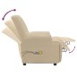 vidaXL Massagesessel Elektrisch Creme Wildleder-Optik vidaXL Massagesessel Elektrisch Creme Wildleder-Optik