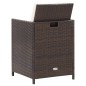 9-tlg. Garten-Essgruppe mit Auflagen Poly Rattan Braun 9-tlg. Garten-Essgruppe mit Auflagen Poly Rattan Braun