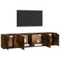vidaXL 3-tlg. TV-Schrank-Set Räuchereiche Holzwerkstoff vidaXL 3-tlg. TV-Schrank-Set Räuchereiche Holzwerkstoff