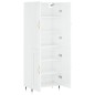 Highboard Hochglanz-Weiß 69,5x34x180 cm Holzwerkstoff Highboard Hochglanz-Weiß 69,5x34x180 cm Holzwerkstoff