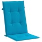 vidaXL Gartenstuhlauflagen für Hochlehner 4 Stk. Blau 120x50x3cm Stoff vidaXL Gartenstuhlauflagen für Hochlehner 4 Stk. Blau 120x50x3cm Stoff