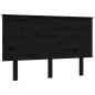 vidaXL Massivholzbett mit Kopfteil Schwarz 140x190 cm vidaXL Massivholzbett mit Kopfteil Schwarz 140x190 cm