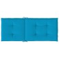 vidaXL Gartenstuhlauflagen für Hochlehner 4 Stk. Blau 120x50x3cm Stoff vidaXL Gartenstuhlauflagen für Hochlehner 4 Stk. Blau 120x50x3cm Stoff