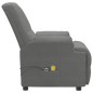 vidaXL Massagesessel Elektrisch Dunkelgrau Wildleder-Optik vidaXL Massagesessel Elektrisch Dunkelgrau Wildleder-Optik