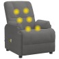 vidaXL Massagesessel Elektrisch Dunkelgrau Wildleder-Optik vidaXL Massagesessel Elektrisch Dunkelgrau Wildleder-Optik