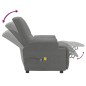 vidaXL Massagesessel Elektrisch Dunkelgrau Wildleder-Optik vidaXL Massagesessel Elektrisch Dunkelgrau Wildleder-Optik