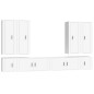 vidaXL 8-tlg. TV-Schrank-Set Weiß Holzwerkstoff vidaXL 8-tlg. TV-Schrank-Set Weiß Holzwerkstoff