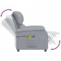 vidaXL Massagesessel Elektrisch Hellgrau Stoff vidaXL Massagesessel Elektrisch Hellgrau Stoff