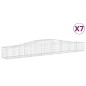 vidaXL Gabionen mit Hochbogen 7 Stk. 400x50x40/60cm Verzinktes Eisen vidaXL Gabionen mit Hochbogen 7 Stk. 400x50x40/60cm Verzinktes Eisen