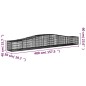 vidaXL Gabionen mit Hochbogen 7 Stk. 400x50x40/60cm Verzinktes Eisen vidaXL Gabionen mit Hochbogen 7 Stk. 400x50x40/60cm Verzinktes Eisen