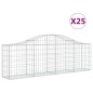 vidaXL Gabionen mit Hochbogen 25 Stk. 200x30x60/80 cm Verzinktes Eisen vidaXL Gabionen mit Hochbogen 25 Stk. 200x30x60/80 cm Verzinktes Eisen