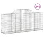 vidaXL Gabionen mit Hochbogen 40 Stk. 200x50x80/100cm Verzinktes Eisen vidaXL Gabionen mit Hochbogen 40 Stk. 200x50x80/100cm Verzinktes Eisen