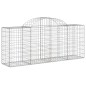 vidaXL Gabionen mit Hochbogen 40 Stk. 200x50x80/100cm Verzinktes Eisen vidaXL Gabionen mit Hochbogen 40 Stk. 200x50x80/100cm Verzinktes Eisen
