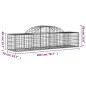 vidaXL Gabionen mit Hochbogen 20 Stk. 200x50x40/60 cm Verzinktes Eisen vidaXL Gabionen mit Hochbogen 20 Stk. 200x50x40/60 cm Verzinktes Eisen