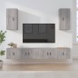 vidaXL 6-tlg. TV-Schrank-Set Grau Sonoma Holzwerkstoff vidaXL 6-tlg. TV-Schrank-Set Grau Sonoma Holzwerkstoff