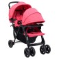 Tandem-Zwillingskinderwagen Rot Stahl Tandem-Zwillingskinderwagen Rot Stahl