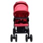 Tandem-Zwillingskinderwagen Rot Stahl Tandem-Zwillingskinderwagen Rot Stahl