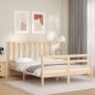 vidaXL Massivholzbett mit Kopfteil 120x200 cm vidaXL Massivholzbett mit Kopfteil 120x200 cm
