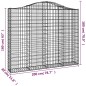 vidaXL Gabionen mit Hochbogen 3 Stk. 200x30x160/180cm Verzinktes Eisen vidaXL Gabionen mit Hochbogen 3 Stk. 200x30x160/180cm Verzinktes Eisen