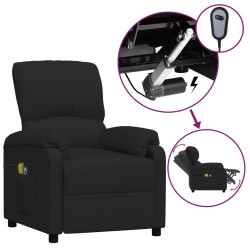 vidaXL Massagesessel Elektrisch Schwarz Stoff