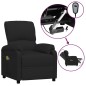 vidaXL Massagesessel Elektrisch Schwarz Stoff vidaXL Massagesessel Elektrisch Schwarz Stoff
