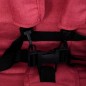 Tandem-Zwillingskinderwagen Rot Stahl Tandem-Zwillingskinderwagen Rot Stahl