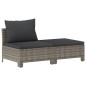 vidaXL 10-tlg. Garten-Lounge-Set mit Kissen Grau Poly Rattan vidaXL 10-tlg. Garten-Lounge-Set mit Kissen Grau Poly Rattan