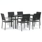 vidaXL 7-tlg. Garten-Essgruppe Poly Rattan und Stahl vidaXL 7-tlg. Garten-Essgruppe Poly Rattan und Stahl