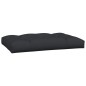 vidaXL Palettenkissen 7-tlg. Schwarz Stoff vidaXL Palettenkissen 7-tlg. Schwarz Stoff
