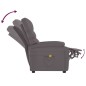vidaXL Massagesessel Grau Kunstleder vidaXL Massagesessel Grau Kunstleder