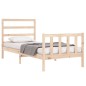 vidaXL Bettgestell mit Kopfteil 90x190 cm Massivholz vidaXL Bettgestell mit Kopfteil 90x190 cm Massivholz