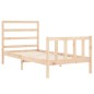 vidaXL Bettgestell mit Kopfteil 90x190 cm Massivholz vidaXL Bettgestell mit Kopfteil 90x190 cm Massivholz