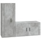 vidaXL 2-tlg. TV-Schrank-Set Betongrau Holzwerkstoff vidaXL 2-tlg. TV-Schrank-Set Betongrau Holzwerkstoff