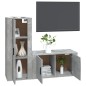 vidaXL 2-tlg. TV-Schrank-Set Betongrau Holzwerkstoff vidaXL 2-tlg. TV-Schrank-Set Betongrau Holzwerkstoff