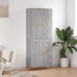 Highboard Grau Sonoma 69,5x34x180 cm Holzwerkstoff Highboard Grau Sonoma 69,5x34x180 cm Holzwerkstoff