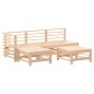 vidaXL 5-tlg. Garten-Lounge-Set mit Kissen Massivholz vidaXL 5-tlg. Garten-Lounge-Set mit Kissen Massivholz