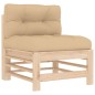 vidaXL 5-tlg. Garten-Lounge-Set mit Kissen Massivholz vidaXL 5-tlg. Garten-Lounge-Set mit Kissen Massivholz