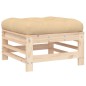 vidaXL 5-tlg. Garten-Lounge-Set mit Kissen Massivholz vidaXL 5-tlg. Garten-Lounge-Set mit Kissen Massivholz