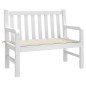 Gartenbank-Auflage Creme 120x50x3 cm Oxford-Gewebe Gartenbank-Auflage Creme 120x50x3 cm Oxford-Gewebe
