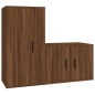 vidaXL 2-tlg. TV-Schrank-Set Braun Eichen-Optik Holzwerkstoff vidaXL 2-tlg. TV-Schrank-Set Braun Eichen-Optik Holzwerkstoff