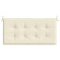 Gartenbank-Auflage Creme 120x50x3 cm Oxford-Gewebe Gartenbank-Auflage Creme 120x50x3 cm Oxford-Gewebe