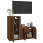 vidaXL 2-tlg. TV-Schrank-Set Braun Eichen-Optik Holzwerkstoff vidaXL 2-tlg. TV-Schrank-Set Braun Eichen-Optik Holzwerkstoff