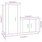 vidaXL 2-tlg. TV-Schrank-Set Braun Eichen-Optik Holzwerkstoff vidaXL 2-tlg. TV-Schrank-Set Braun Eichen-Optik Holzwerkstoff
