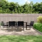 vidaXL 7-tlg. Garten-Essgruppe mit Kissen Poly Rattan und Stahl vidaXL 7-tlg. Garten-Essgruppe mit Kissen Poly Rattan und Stahl