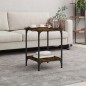 vidaXL Couchtisch Räuchereiche 40x40x55 cm Holzwerkstoff vidaXL Couchtisch Räuchereiche 40x40x55 cm Holzwerkstoff