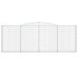 vidaXL Gabionen mit Hochbogen 3 Stk. 400x30x140/160cm Verzinktes Eisen vidaXL Gabionen mit Hochbogen 3 Stk. 400x30x140/160cm Verzinktes Eisen