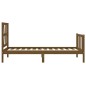 vidaXL Massivholzbett mit Kopfteil Honigbraun 100x200 cm vidaXL Massivholzbett mit Kopfteil Honigbraun 100x200 cm